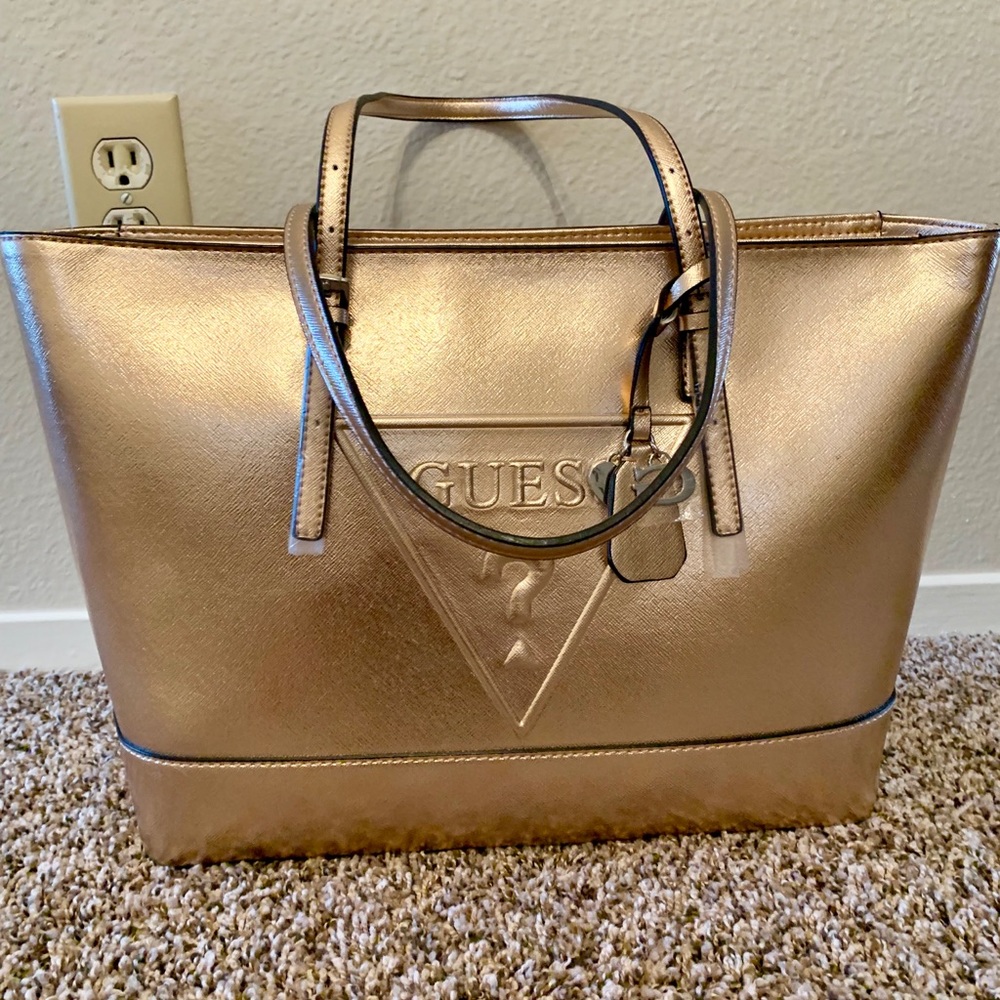 Rose Gold Guess Purse